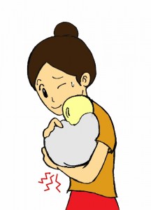 腱鞘炎抱っこ